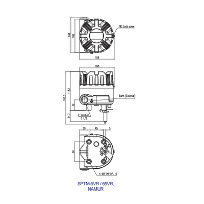SPTM-V6 Control Valve Accessories Smart Position Transmitter Pneumatic Parts