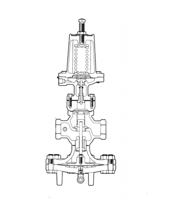 Cast Iron Pilot Operated Pressure Regulator 25P 4&quot;