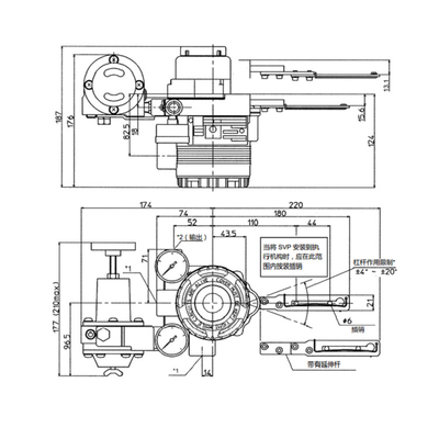 Smart Pneumatic Control Valve Positioner AVP300 With Fisher Valve