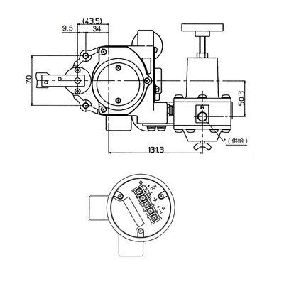 Smart Pneumatic Control Valve Positioner AVP300 With Fisher Valve