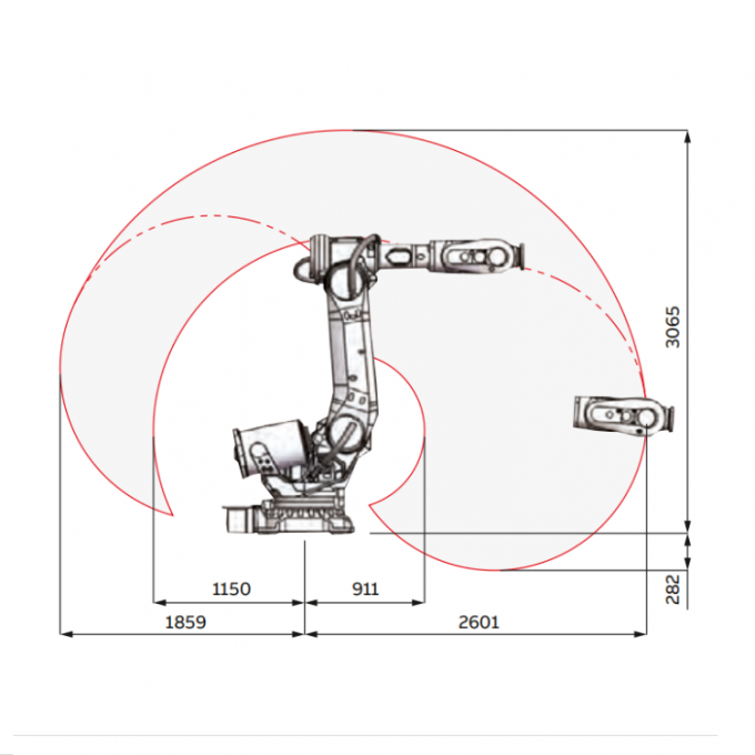ABB Industrial Robot The 6 Axis Robot Arm Pick And Place Payload 155Kg ...