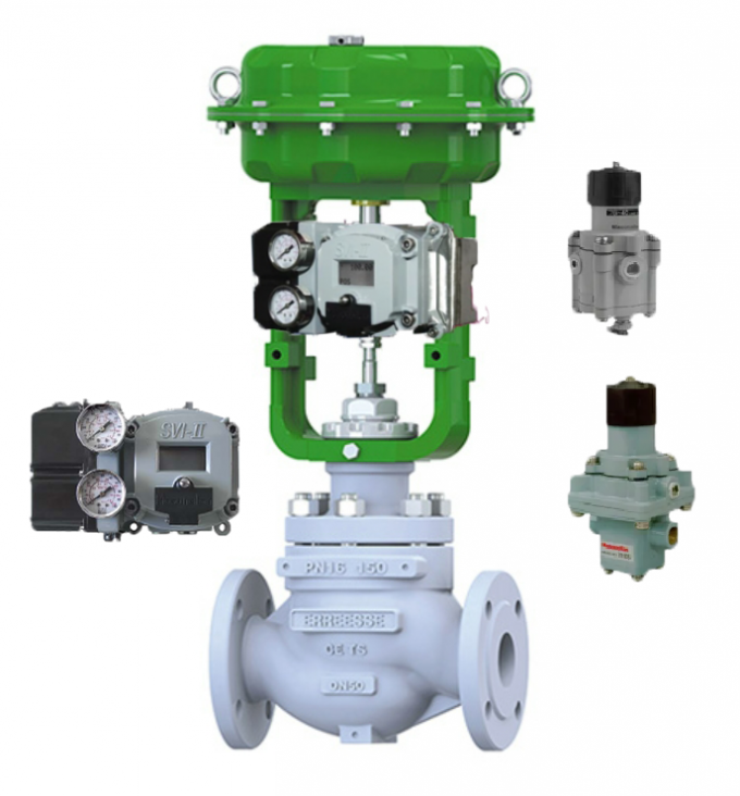 Masoneilan Regulator 78-40 and SVI II AP Digital Valve Positioner with ...